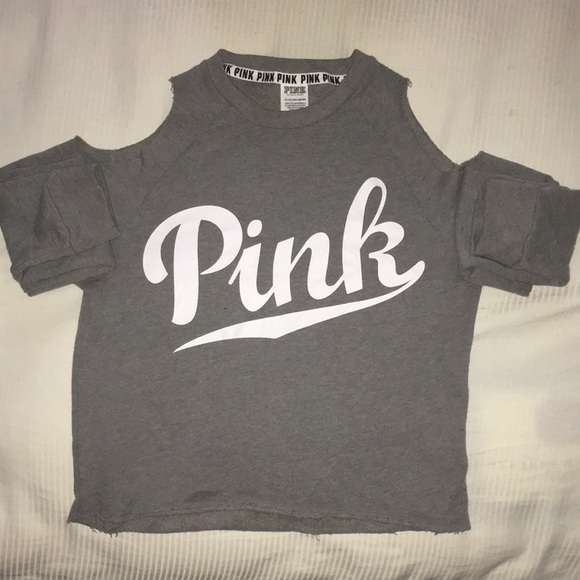 PINK CUT OUT COLD SHOULDER SWEARSHIRT - Picture 3 of 8